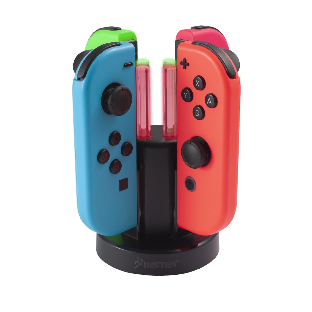 Charging Dock For Nintendo Switch and OLED Model Joy Con Controller, with LED Light Bar Indicator and Charging Cable